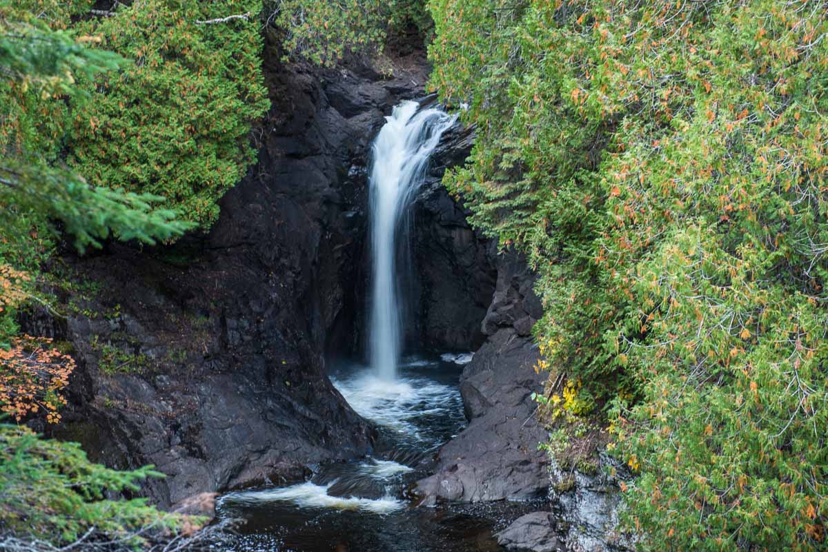 minnesota cascade state park waterfall