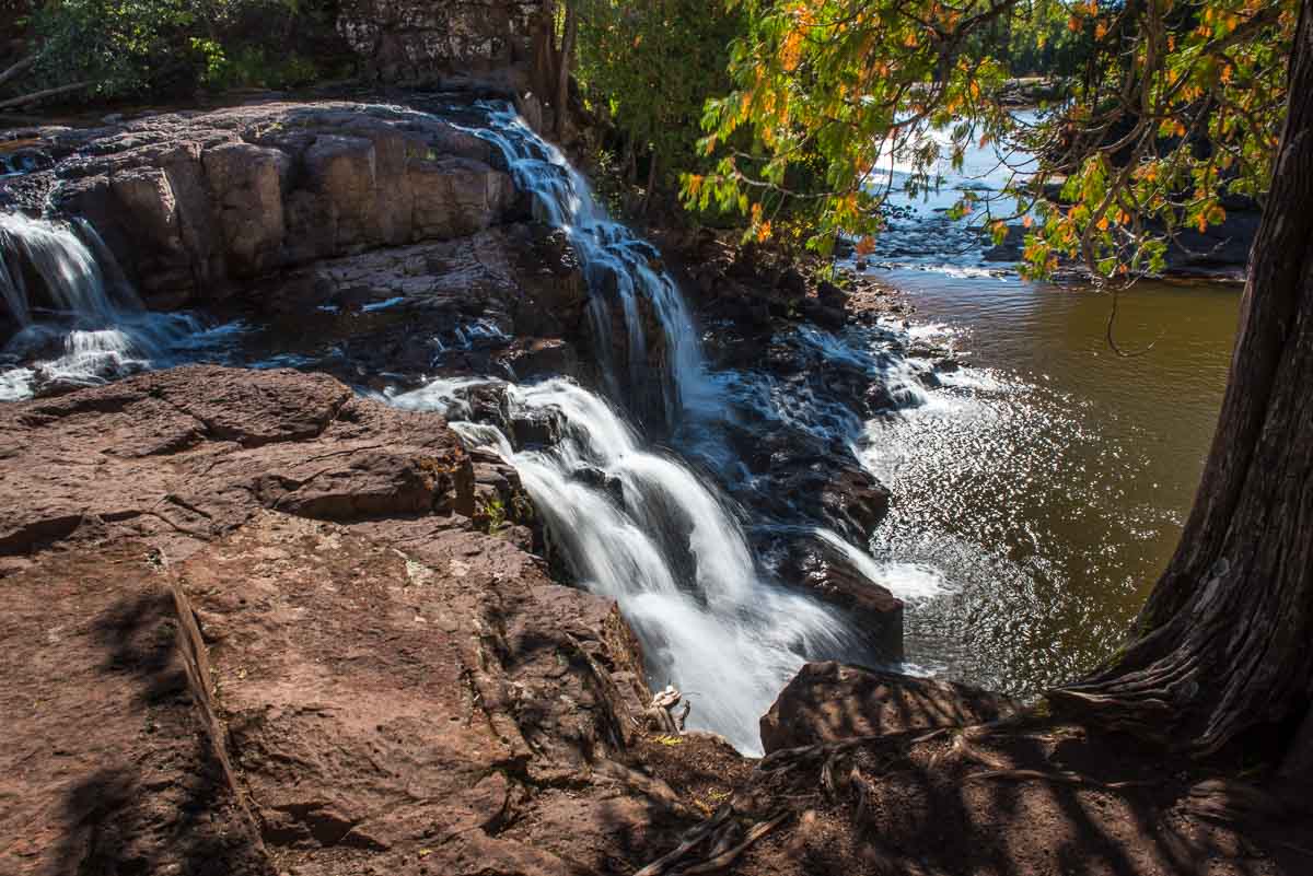 Gooseberry Falls State Park on Minnesota's North Shore of Lake