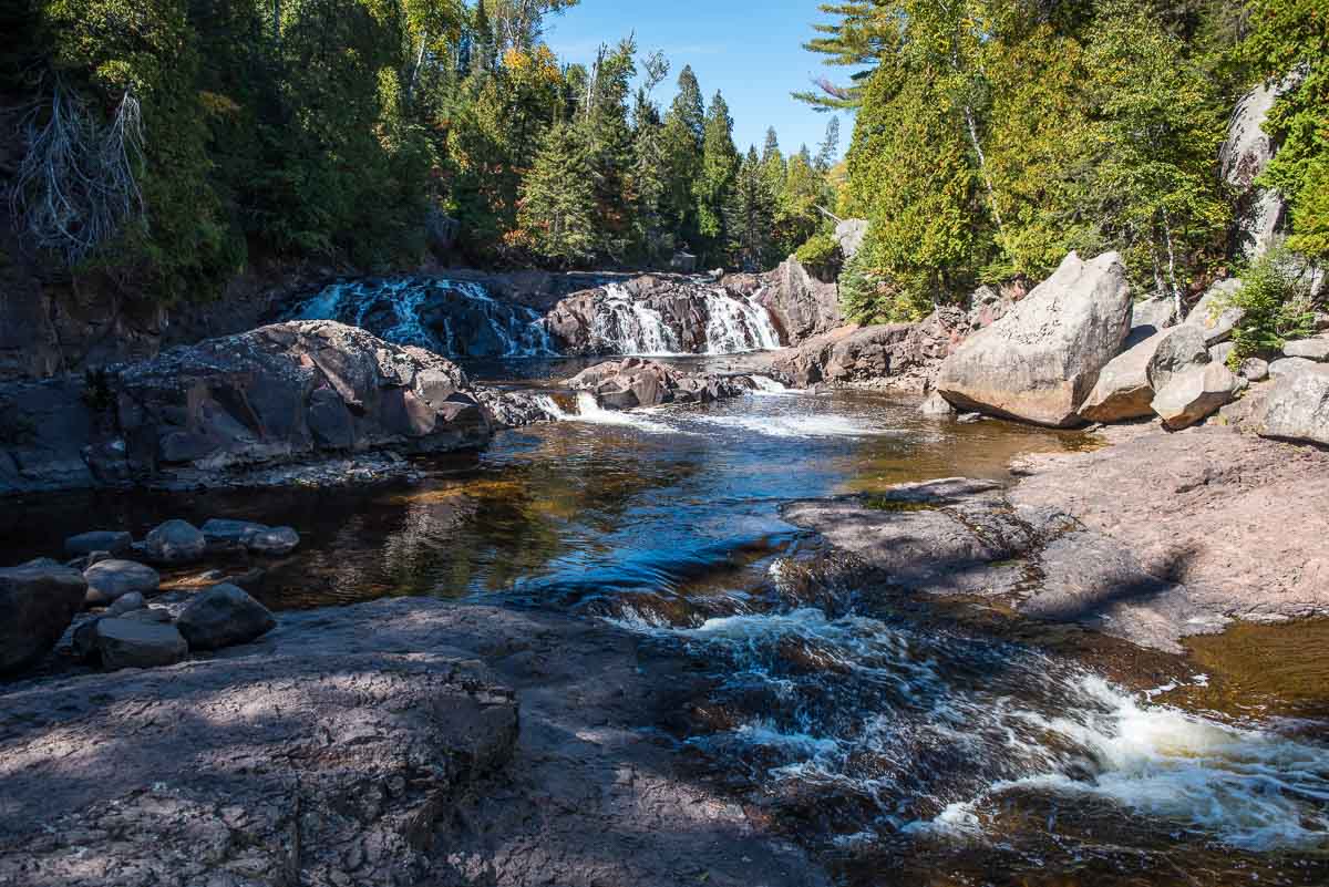 minnesota tettegouche two step falls