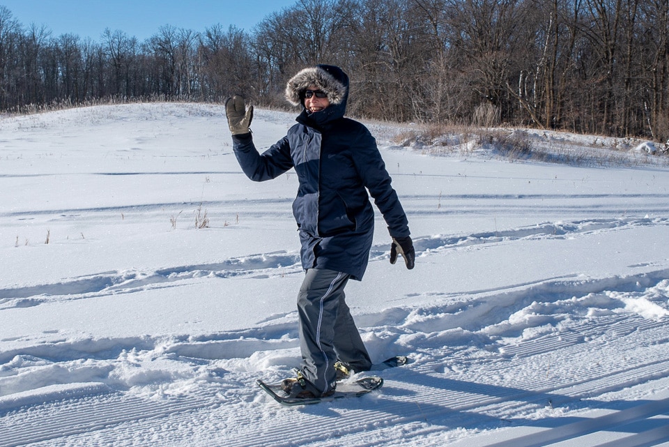 snow shoeing winter minneapolis